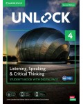 Unlock Level 4 Listening, Speaking and Critical Thinking Student's Book with Digital Pack / Английски език - ниво 4: Учебник с онлайн материали