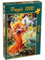 Пъзел Gold Puzzle от 1000 части - В овощната градина