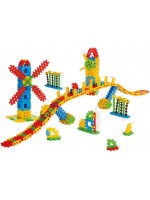 Вафлен конструктор Marioinex - Мост с вятърни мелници, 245 части