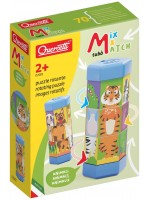 Въртящ се пъзел Quercetti - Mix & Match, животни от фермата и джунглата Въртящ се пъзел Quercetti - Mix & Match, животни от фермата и джунглата