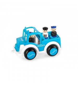 Viking Toys Полицейски Джип с 3 човечета - 25 см подаръчна кутия