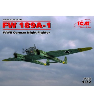 Военен сглобяем модел - Германски нощен изтребител Фокевулф Фв 189А-1 (German Night Fighter FW 189A-1, WWII)