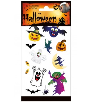 Временни татуировки Totum - Страшни неща, 12 броя Временни татуировки Totum - Страшни неща, 12 броя