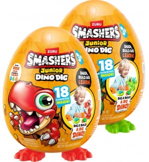 Яйце изненада Zuru Dino Smashers - Динозавър, асортимент