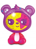 Детска играчка Zequins – Мече, с личице от пайети, Серия 3